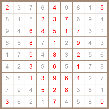 sudoku answer
