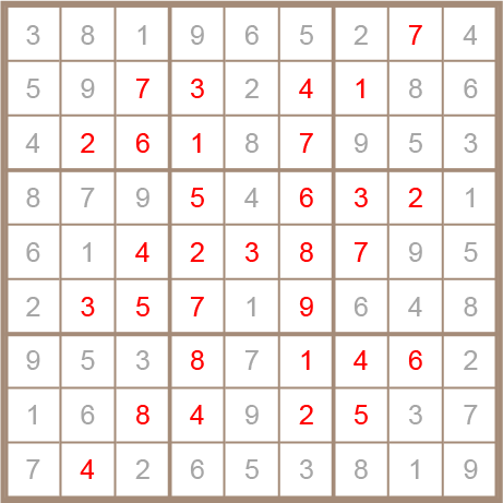 sudoku answer