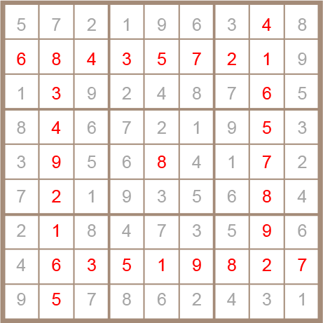 sudoku answer