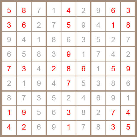 sudoku answer