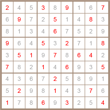 sudoku answer