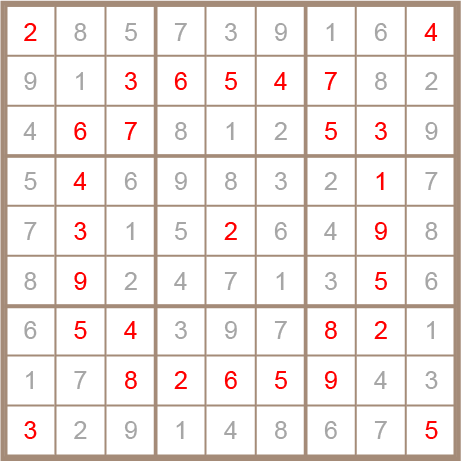 sudoku answer