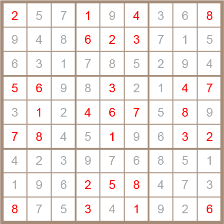 sudoku answer
