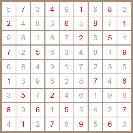 sudoku answer