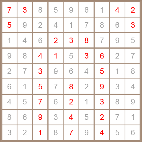 sudoku answer