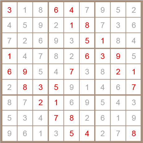 sudoku answer