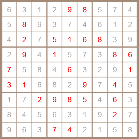 sudoku answer