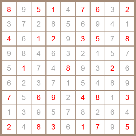 sudoku answer
