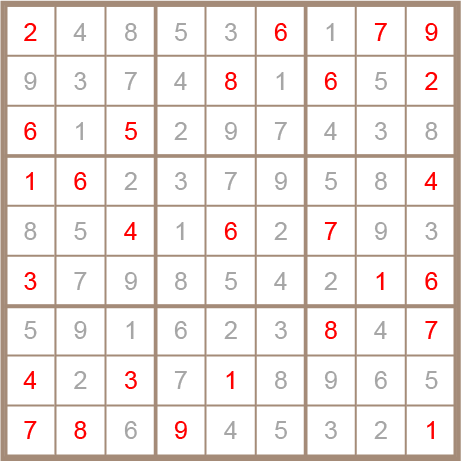 sudoku answer