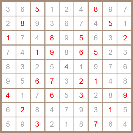 sudoku answer