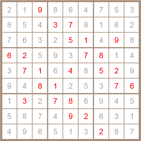 sudoku answer