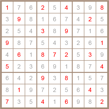 sudoku answer