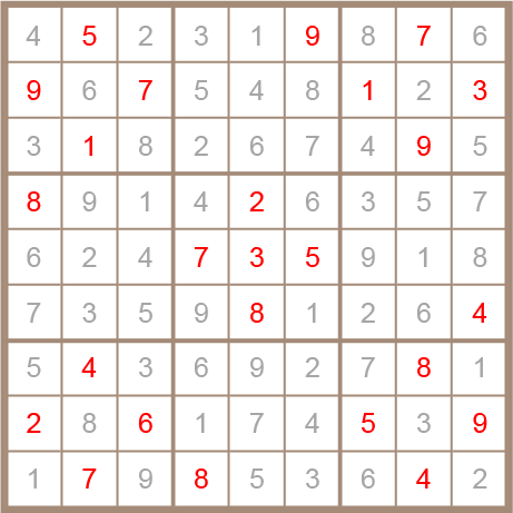 sudoku answer