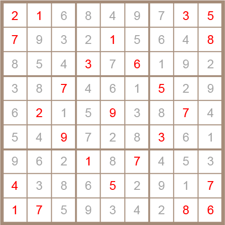 sudoku answer