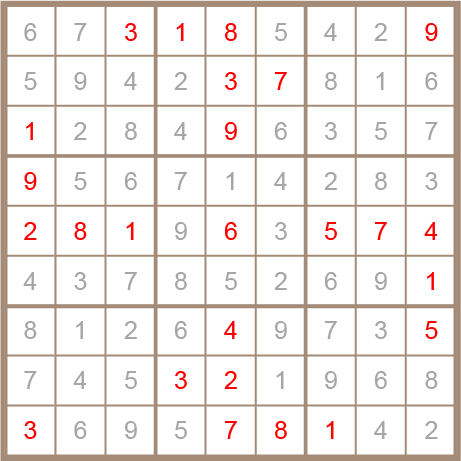 sudoku answer