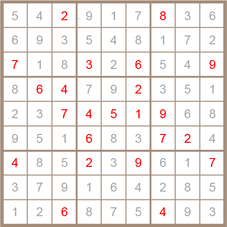 sudoku answer