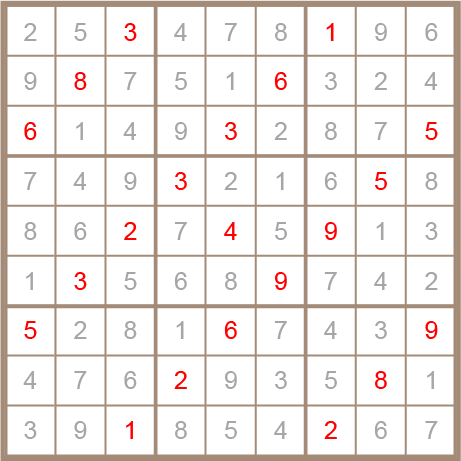 sudoku answer