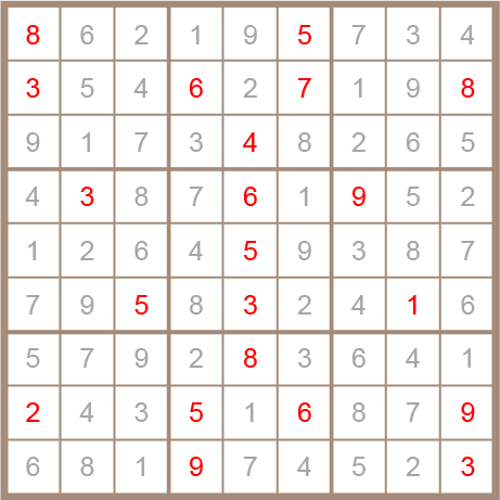 sudoku answer