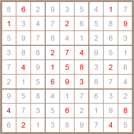 sudoku answer
