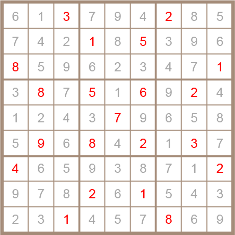 sudoku answer